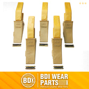 BDI Wear Parts 2740W23 Bucket Tooth Seat Adapter + 23 230 Bucket Teeth and TF23P Flex Pins - 5 Set
