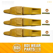 BDI Wear Parts Assembly Bucket Teeth 1U3252 / Adapter 6Y3254 / Pins for Caterpillars J250-3 Set