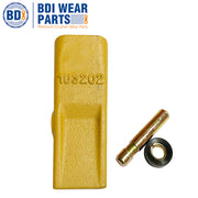 BDI Wear Parts 1U3202 1 Pack Caterpillar Style General Purpose Dirt Excavator Bucket Teeth Long Tip with Pins and Retainers