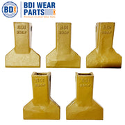 BDI Wear Parts 5 Pack 230F Heavy Flare BDI Tooth Company Bucket Teeth + 23FP Flexpins for Mini Excavator Backhoe Loader
