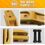 BDI Wear Parts 6684447 Trenching Bucket Teeth, Bobcat Style Skid Steer Backhoe Bolt On Tooth Unitooth - 6PK