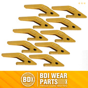 BDI Wear Parts Assembly U43792 Bucket Tooth Adapter +23 230 Bucket Teeth with TF23P Flex Pins Weld on Bucket Teeth for 23 & 230 Series Skid Steer loaders and excavators- 10 PK