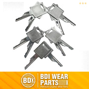 BDI wear parts 6693241-10 Ignition Key Compatible with Bobcat Skid-Steer Loader S530 S550 S570 S650 S590 S630 S750 S770 S850 A220 A300 T110 T140 T180 T190 T200 T250 T300 T320 T450 T550 T590