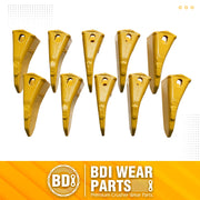 BDI Wear Parts 230ST Bucket Teeth 23 230 Series with TF23P Flex Pins for Mini Excavator Bucket Tooth - 10 Pack