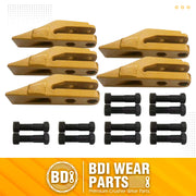 BDI Wear Parts 6684447 Trenching Bucket Teeth, Bobcat Style Skid Steer Backhoe Bolt On Tooth Unitooth - 5 PK