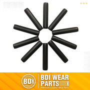 BDI Wear Parts Bucket Teeth P156 Roll Pins Compatible with Backhoe/Skid/Hensley X156 X156S X156L X156T X156TWL Tooth 10 Packs
