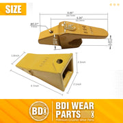 BDI Wear Parts Assembly 230X156 Backhoe Shank / X156S Bucket Teeth / P156 Flex Pins Bobcat Skid Steer Caterpillar Style for Mini Excavator - 7 Set