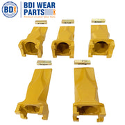 BDI Wear Parts V39SYL 1/2/5 Pack Bucket Teeth Esco Style Plus V39PN Flex Pins Dirt Bucket Teeth Fits Mini Excavator (5 Pack)