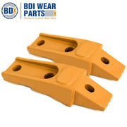 BDI Wear Parts 6737324 Flush Mount Bolt on Shanks Bobcat Style Dirt Digging Adapter for Skid Steer and Mini Excavator - 5 Pack