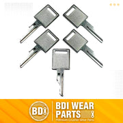 BDI wear parts 6693241-5 Ignition Key Compatible with Bobcat Skid-Steer Loader S530 S550 S570 S650 S590 S630 S750 S770 S850 A220 A300 T110 T140 T180 T190 T200 T250 T300 T320 T450 T550 T590