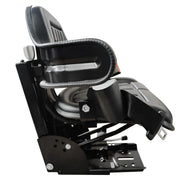 BDI Wear Parts Universal Adjustable Tractor Suspension Seat, Wrap Around Seat with Safety Belt,Tilt Fits for Forklift Riding Garden Lawn Mower John Deere Fiat Ford Kubota