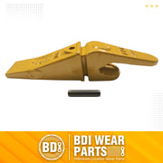 BDI Wear Parts Assembly 230X156 Backhoe Shank / X156L Bucket Teeth / P156 Flex Pin Bobcat Skid Steer Caterpillar Style for Mini Excavator - 1 Set