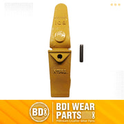 BDI Wear Parts Assembly 230X156 Backhoe Shank / X156S Bucket Teeth / P156 Flex Pin Bobcat Skid Steer Caterpillar Style for Mini Excavator - 1 Set