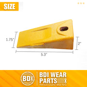 7 Pack 6737325 Bobcat Style Dirt Digging Bucket Teeth/Tooth with 6737326 FlexPins