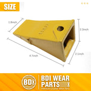 BDI Wear Parts Bucket Teeth for Skid Steering and Small excavators, X156S Bucket Teeth + P156 Roll Pins (8 PACK)