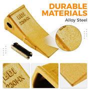 5 Pack 23 230HX Bucket Teeth Dirt Teeth JD Bucket Digging Teeth/Bucket Tooth& 5 TF23P Flex Pins