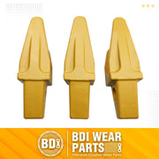 6Y3254 Teeth Adapter fits for Caterpillars J250 Excavator 1U3252 Teeth Bucket Tooth for Hensley Style Bucket Teeth - 3 Pack