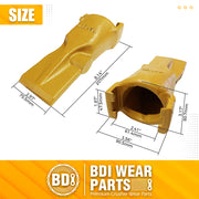 BDI Wear Parts V23SYL 23SYL V23 V Style Bucket Digging Teeth Tooth W/ V23PN Flex Pins -3PK