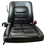 BDI Wear Parts Universal Forklift Seat, Tractor Seat w/Adjustable Angle Back, Micro Switch and Slide, for Tractor, Mower, Skid Loader, Telehandler, Backhoe, Excavator Dozer