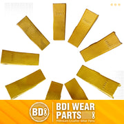 BDI Wear Parts 23 230 Series 230SP Bucket Teeth Replacement Teeth for Bobcat Bucket Tooth with 23p Flex Pin for Hensley Excavator - 10 Pack