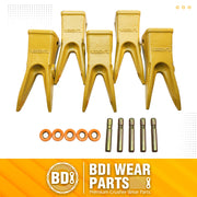 BDI Wear Parts Cat 5PACK J350 Bucket Rock Tooth Bucket Teeth