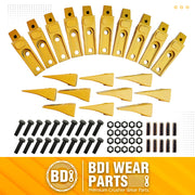 BDI wear Parts 6737322Y Assembly Bobcat Style 6767325 Bucket Teeth/ 6737324 Adapter/ 6737326 Felx Pin/Bolt and Nut (10)