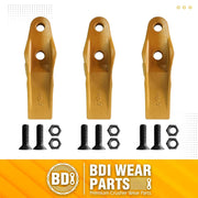 BDI Wear Parts 132-4720 1324720 Bucket Teeth for Caterpillar Aftermarket Teeth fit Skidsteer CAT Loaders Excavators w/Bolts and Nuts - 3PK