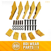 BDI wear Parts 6737322Y Assembly Bobcat Style Bucket Teeth/Adapter/Felx Pin/Bolt and Nut (5)