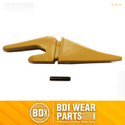 BDI Wear Parts Assembly 230X156 Backhoe Shank / X156L Bucket Teeth / P156 Flex Pin Bobcat Skid Steer Caterpillar Style for Mini Excavator - 1 Set