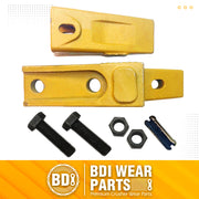 BDI Wear Parts 6737322Y, Assembly Bobcat Style Bucket Teeth 6737325 / Adapter 6737324 / Flex Pin 6737326/ Bolt and Nut (1 Set)