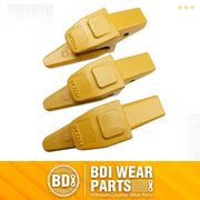 6Y3254 Teeth Adapter fits for Caterpillars J250 Excavator 1U3252 Teeth Bucket Tooth for Hensley Style Bucket Teeth - 3 Pack