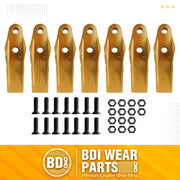 BDI Wear Parts 132-4720 1324720 Bucket Teeth for Caterpillar Aftermarket Teeth fit Skidsteer CAT Loaders Excavators w/Bolts and Nuts - 7PK