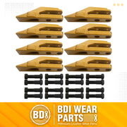 BDI Wear Parts 6684447 Trenching Bucket Teeth, Bobcat Style Skid Steer Backhoe Bolt On Tooth Unitooth - 8PK