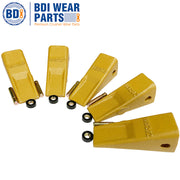 BDI Wear Parts 1U3202 5 Pack Caterpillar Style General Purpose Dirt Excavator Bucket Teeth Long Tip with Pins and Retainers