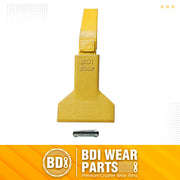 BDI Wear Parts Assembly U43792 Bucket Tooth Adapter +230 Series 230F Bucket Teeth with TF23P Flex Pin/Weld on Bucket Teeth Compatible with Hensley Excavator - 1 Set