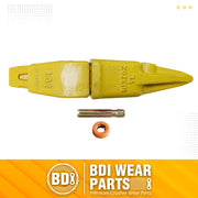 BDI Wear Parts Assembly Adapter 119-3204 Bolt On Shank / 1U3202TL Excavator Bucket Teeth/Pin 8E6208 Retainer 8E6209, Caterpillar Bucket Tooth J200 Series - 1 Set