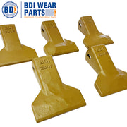 BDI Wear Parts 5 Pack 230F Heavy Flare BDI Tooth Company Bucket Teeth + 23FP Flexpins for Mini Excavator Backhoe Loader