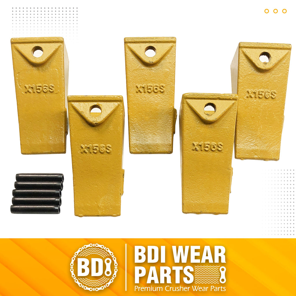 BDI Wear Parts 5 PACK Bucket Teeth for Skid Steering and Small Excavat