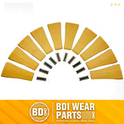 BDI Wear Parts TF23D D23P 10 Pack Bucket Teeth Claw Backhole Long Flexpins for Deere Case