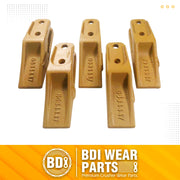 BDI Wear Parts 6684447 Trenching Bucket Teeth, Bobcat Style Skid Steer Backhoe Bolt On Tooth Unitooth - 5 PK
