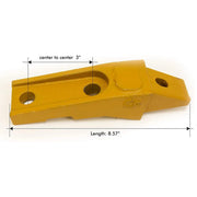 2-Pack Bobcat Style Bucket Teeth 6737324 Flush Mount Bolt On Adapter