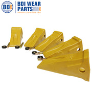 BDI Wear Parts 1U3302 CAT Caterpillar Style 5 Pack Long Tip Bucket Teeth with Pins and Retainers