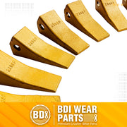 BDI Wear Parts 23 230 Series 230SP Bucket Teeth Replacement Teeth for Bobcat Bucket Tooth with 23p Flex Pin for Hensley Excavator - 10 Pack