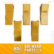 BDI Wear Parts 5 Pack 230S Bucket Teeth Assembly 23TF Set of 5 Medium Wear Weld On Shank