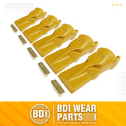 BDI Wear Parts V23SYL 23SYL V23 V Style Bucket Digging Teeth Tooth w/ V23PN Flex Pins -5PK