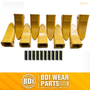 BDI Wear Parts 230ST Bucket Teeth 23 230 Series with TF23P Flex Pins for Mini Excavator Bucket Tooth - 10 Pack