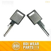 BDI wear parts 6693241-2 Ignition Key Compatible with Bobcat Skid-Steer Loader S530 S550 S570 S650 S590 S630 S750 S770 S850 A220 A300 T110 T140 T180 T190 T200 T250 T300 T320 T450 T550 T590