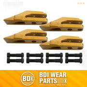 BDI Wear Parts 6684447 Trenching Bucket Teeth, Bobcat Style Skid Steer Backhoe Bolt On Tooth Unitooth - 4 PK