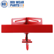 BDI Wear Parts Forklift Lifting Hook 6600lbs Capacity Forklift Lifting Hoist Red Forklift Mobile Crane with Swivel Hook and Two Large T-Screws