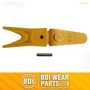 BDI Wear Parts Assembly 230X156 Backhoe Shank / X156WTL Bucket Teeth / P156 Roll Pin Bobcat Skid Steer Caterpillar Style for Mini Excavator - 1 Set